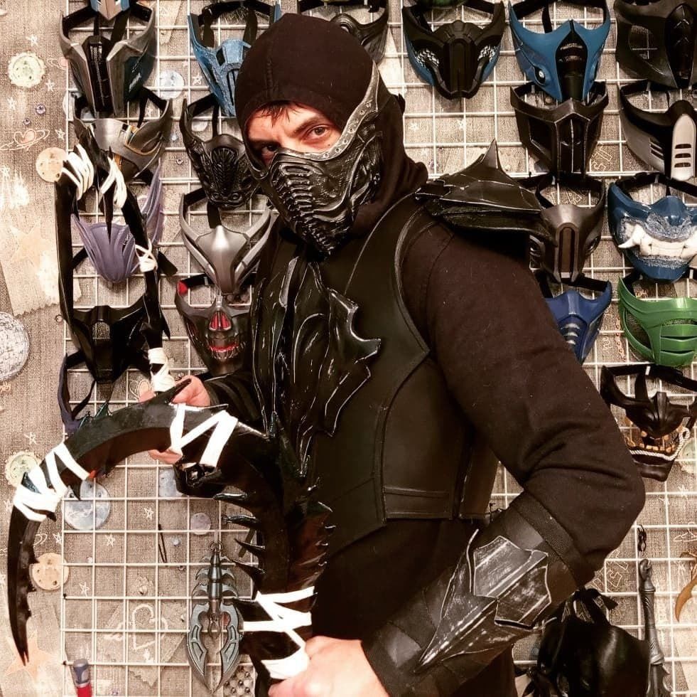 Noob Saibot mask from Mortal Kombat 11 - Darkness 3D print model_5