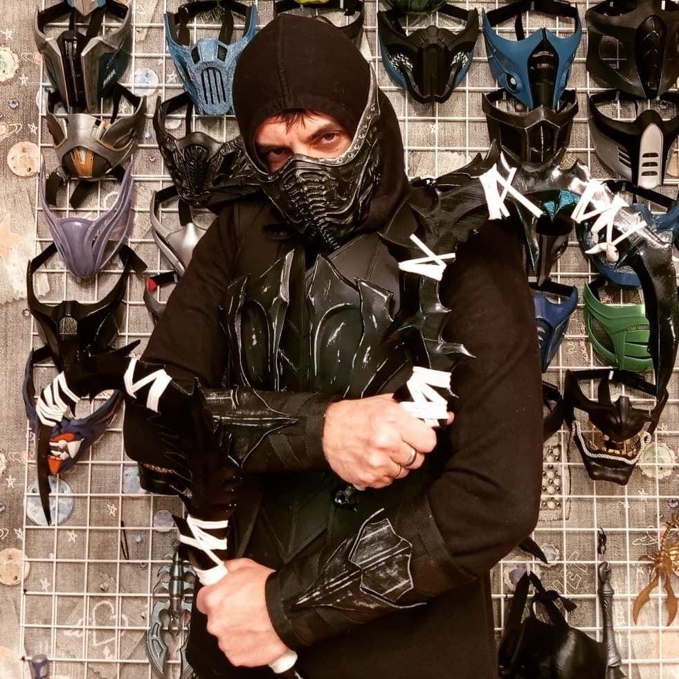 Noob Saibot mask from Mortal Kombat 11 - Darkness 3D print model_7