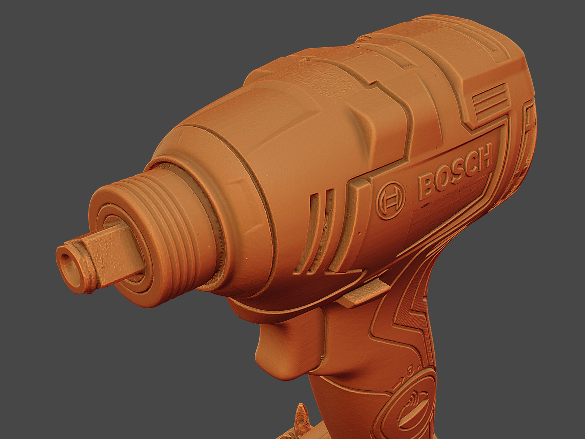 Bosch GDX 18V-200 C Cordless Wrench RAW Scan 3D model_7