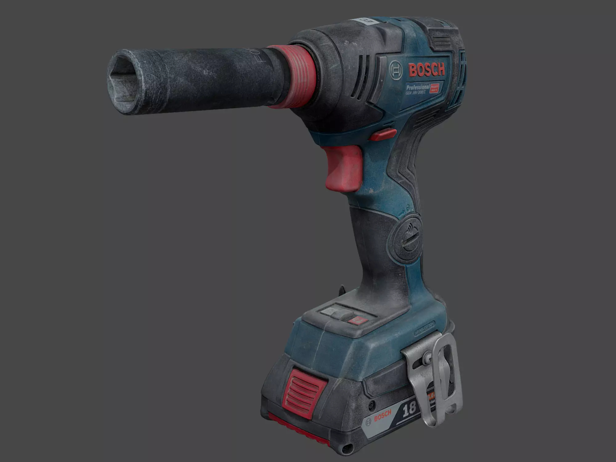 Bosch GDX 18V-200 C Cordless Wrench RAW Scan 3D model_0