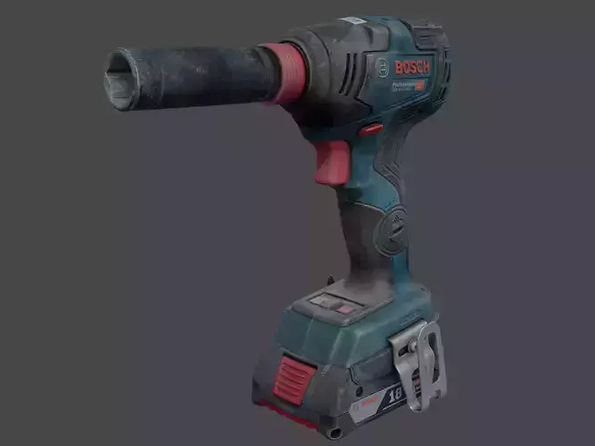 Bosch GDX 18V-200 C Cordless Wrench RAW Scan 3D model