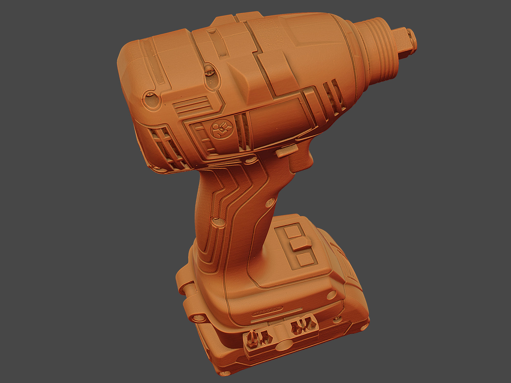 Bosch GDX 18V-200 C Cordless Wrench RAW Scan 3D model_20