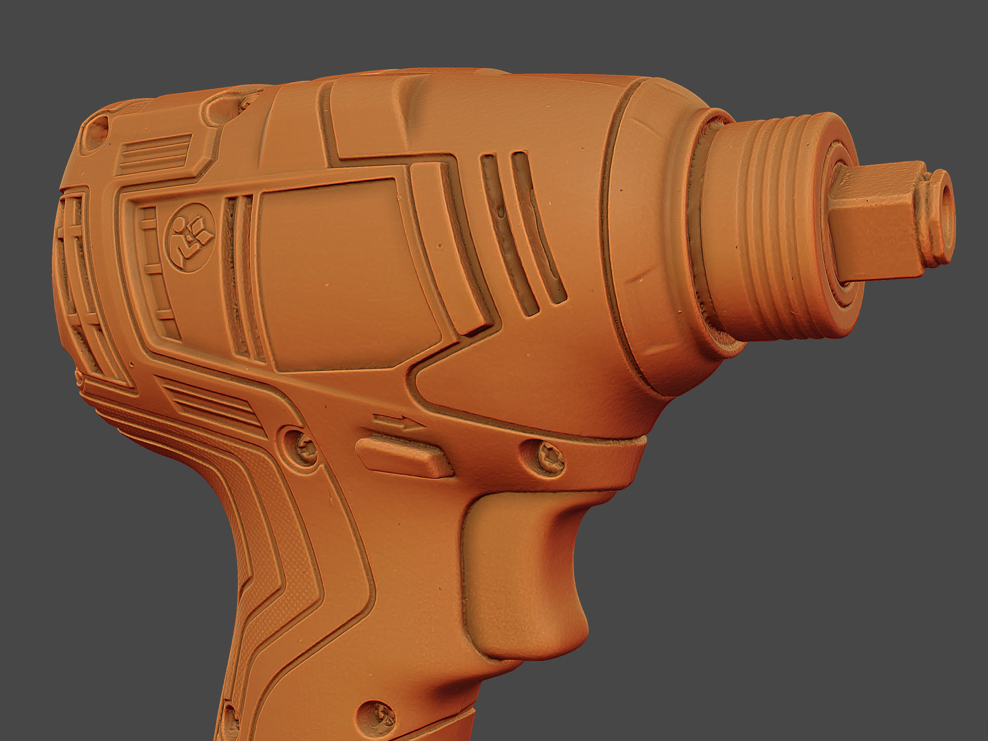 Bosch GDX 18V-200 C Cordless Wrench RAW Scan 3D model_11