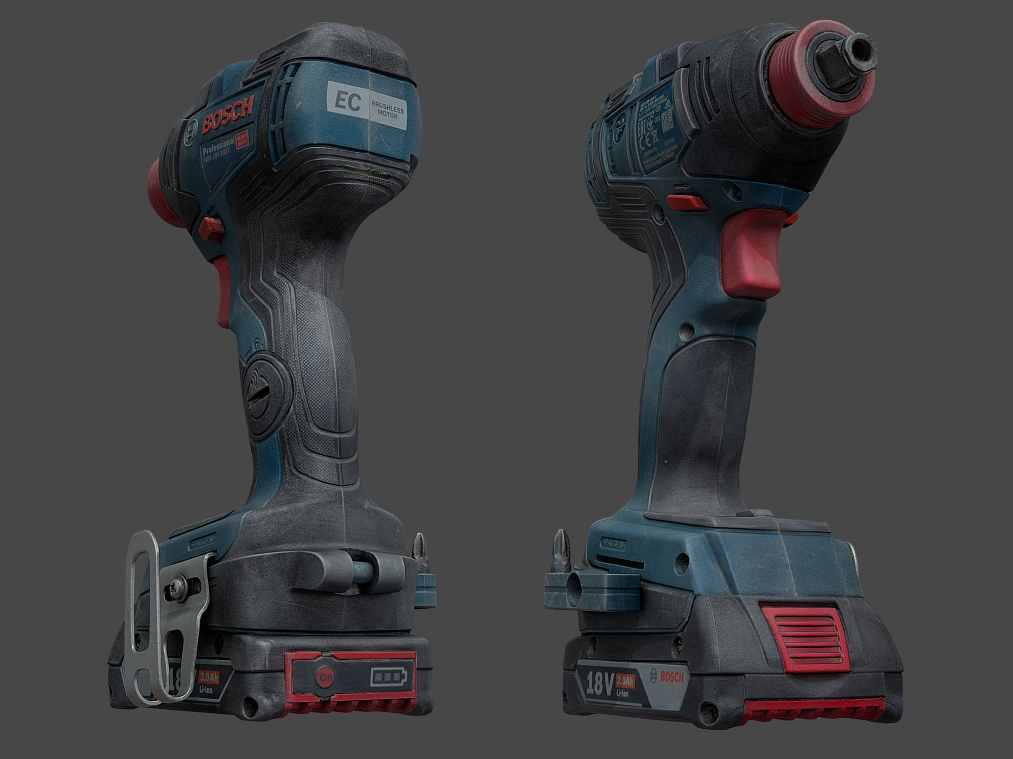 Bosch GDX 18V-200 C Cordless Wrench RAW Scan 3D model_14