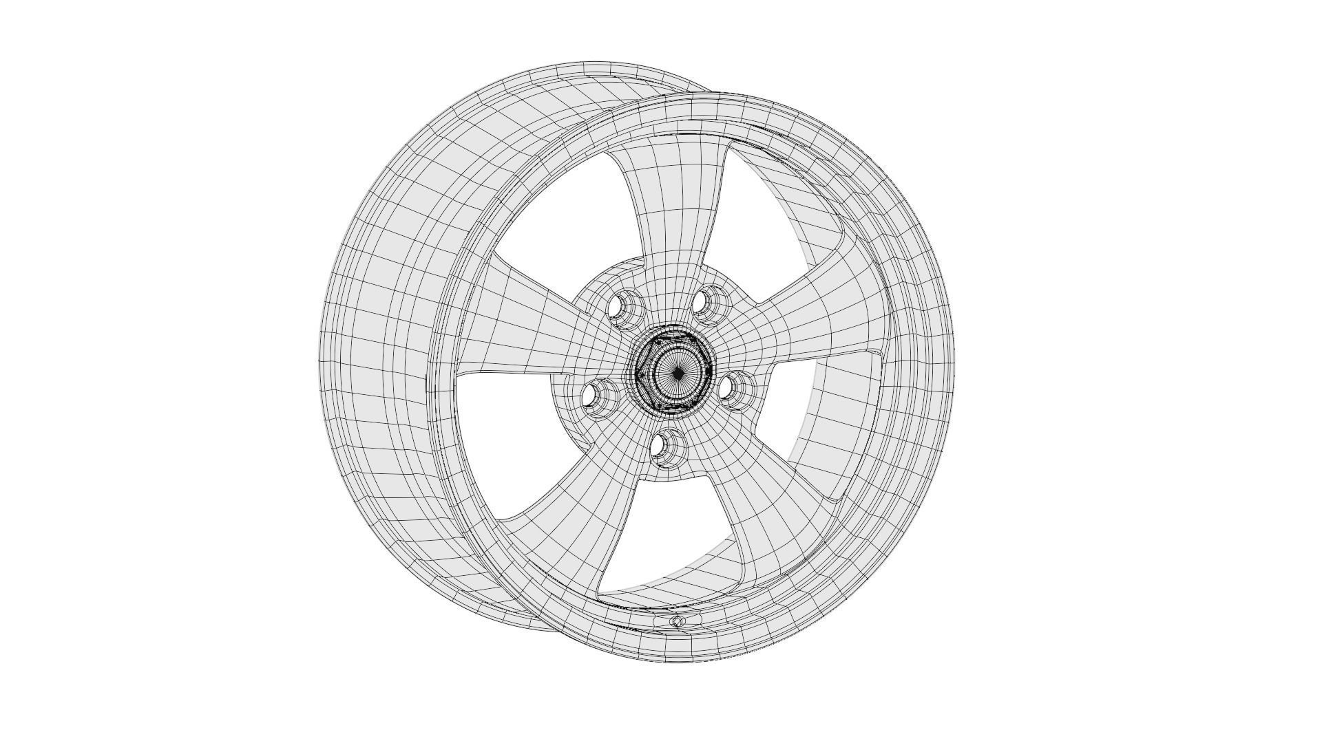 American Racing Torq Thrust 3D model_9