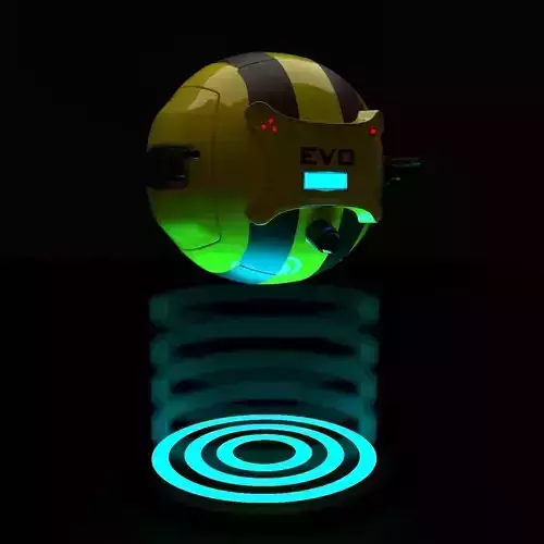 Drone evo ball floating in air