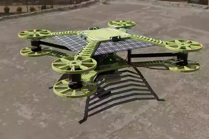 real scale Drone Free 3D model
