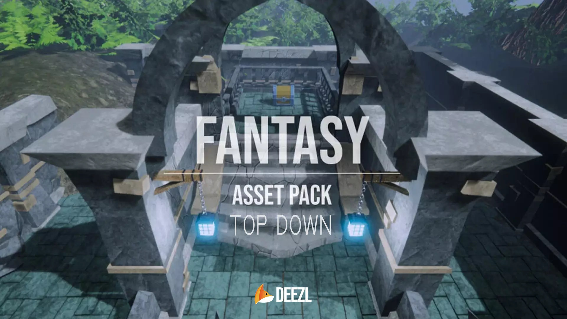 Fantasy Top Down- Asset Pack Low-poly 3D model