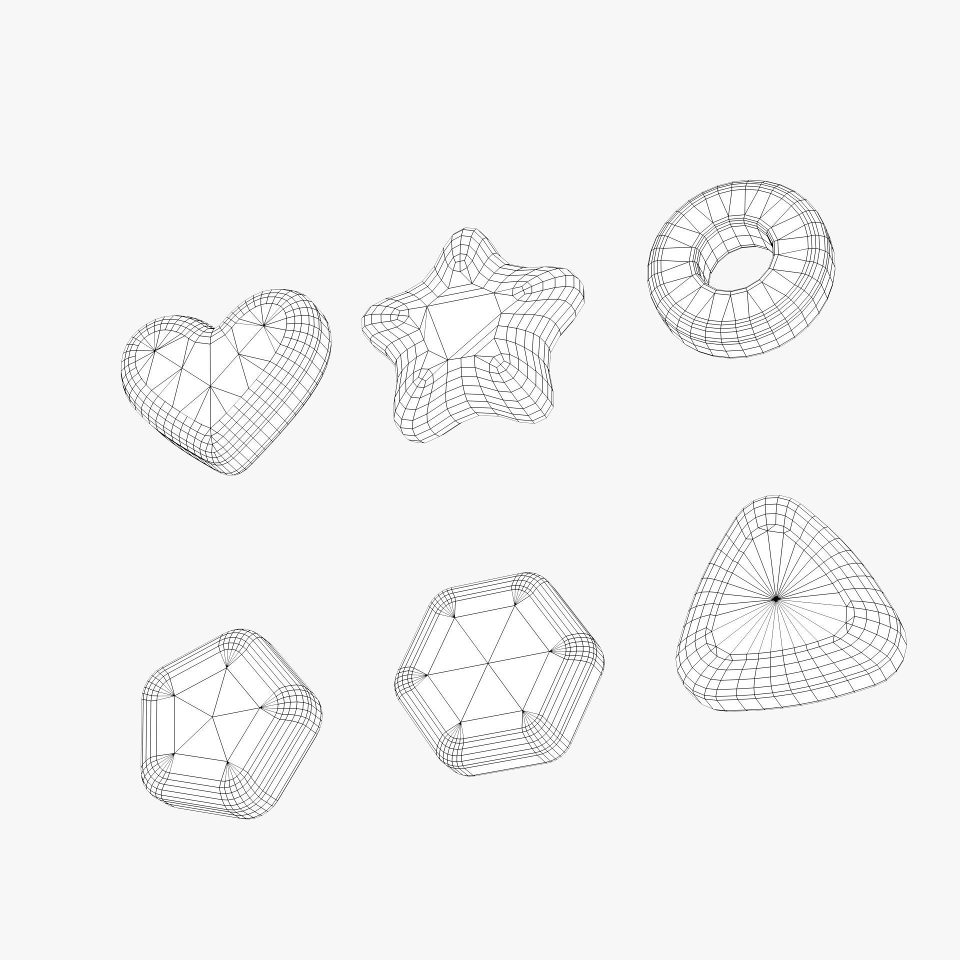 Set of different shaped pills with 4K PBR textures Low-poly 3D model_7