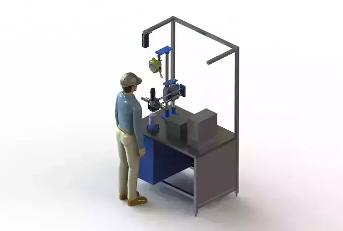 Stud bolt tightening Machine 3D model