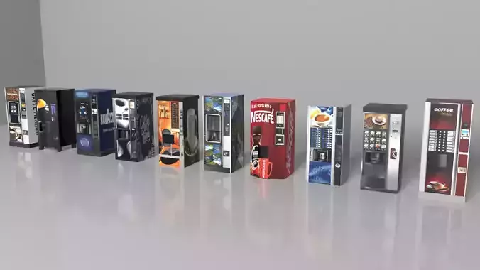 Coffee Vending Machines Set