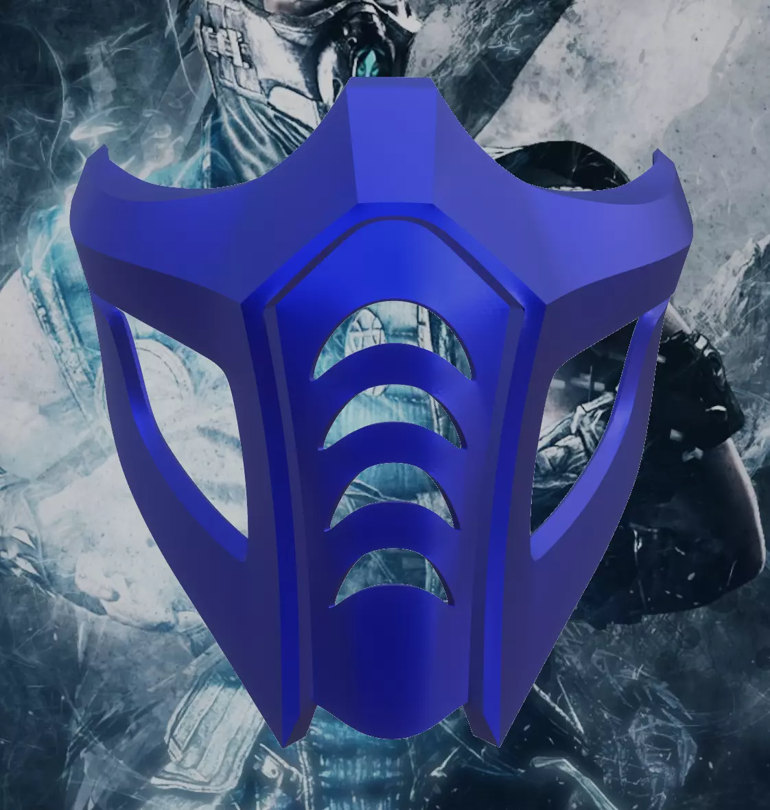 Alternative Sub Zero mask from Mortal Kombat 3D print model_0