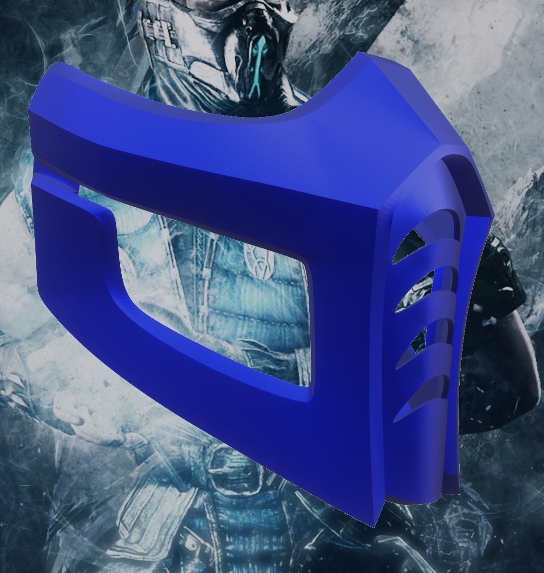 Alternative Sub Zero mask from Mortal Kombat 3D print model_2