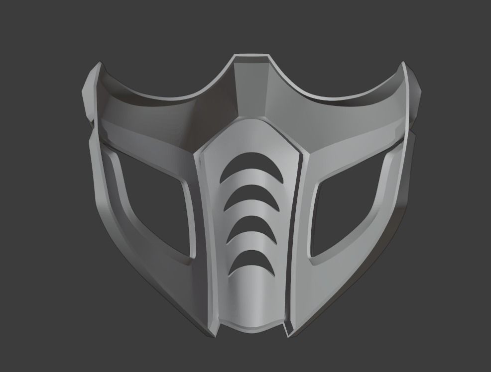 Alternative Sub Zero mask from Mortal Kombat 3D print model_9