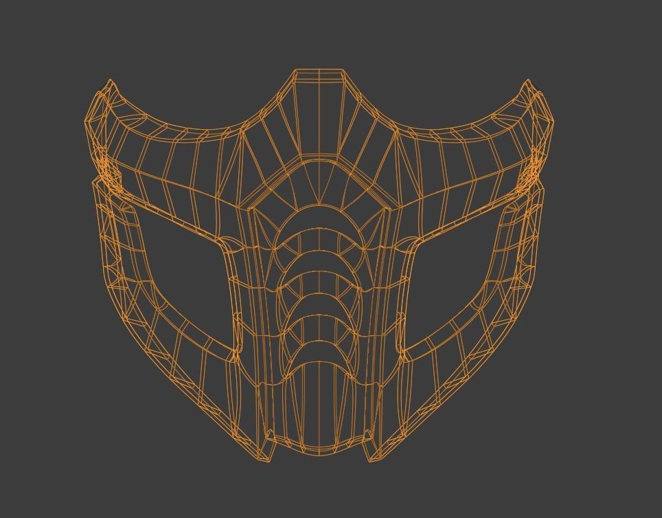 Alternative Sub Zero mask from Mortal Kombat 3D print model_10