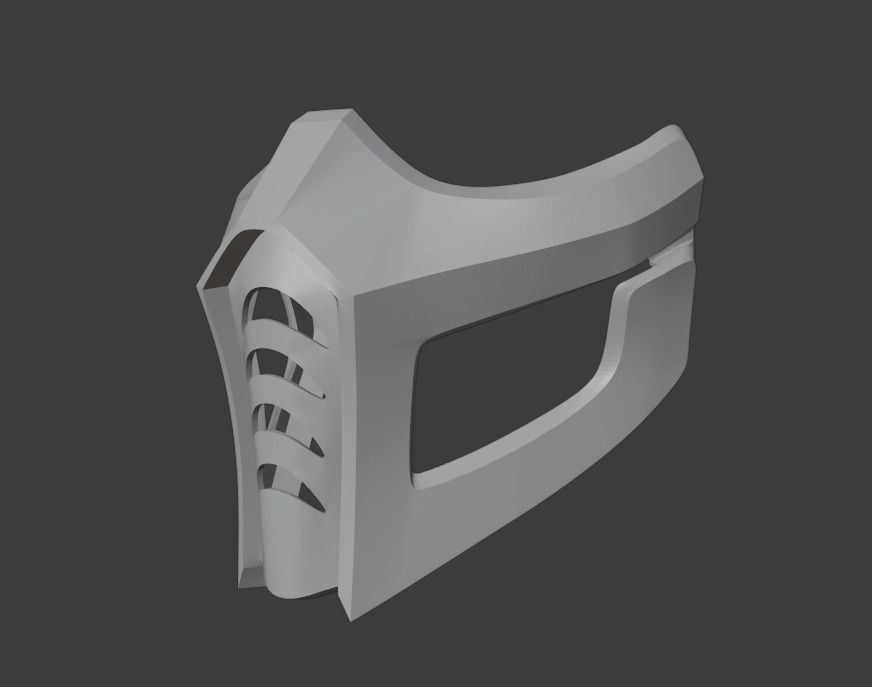 Alternative Sub Zero mask from Mortal Kombat 3D print model_5