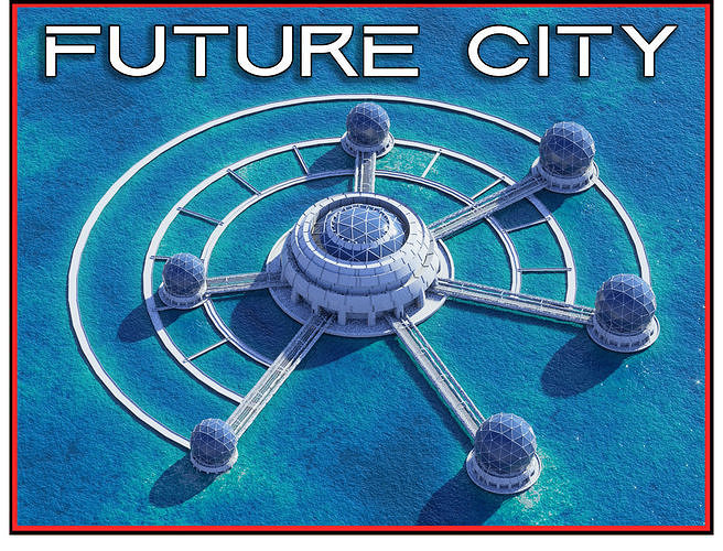 Sci fi Futuristic City Building 3D model