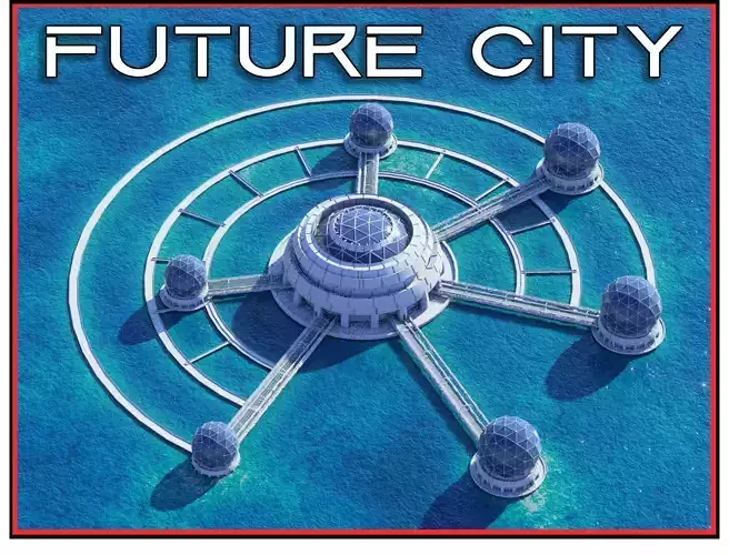 Sci fi Futuristic City Building 3D model