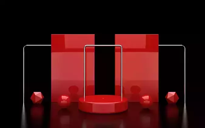 Modern minimalist podium display 