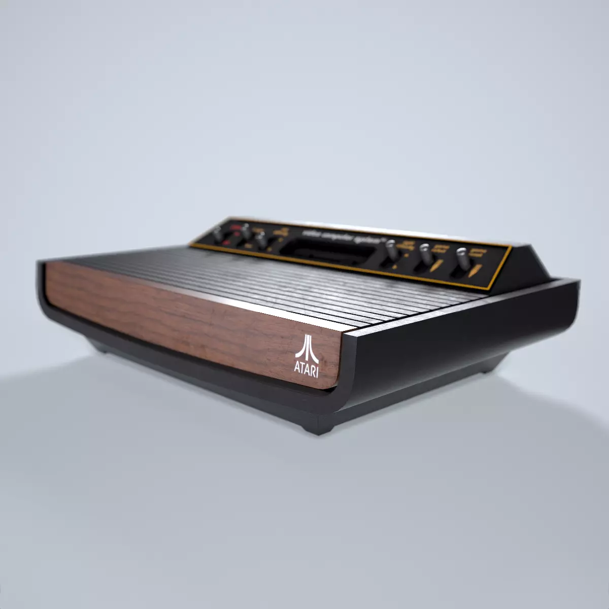 Atari 2600 Low-poly 3D model_0