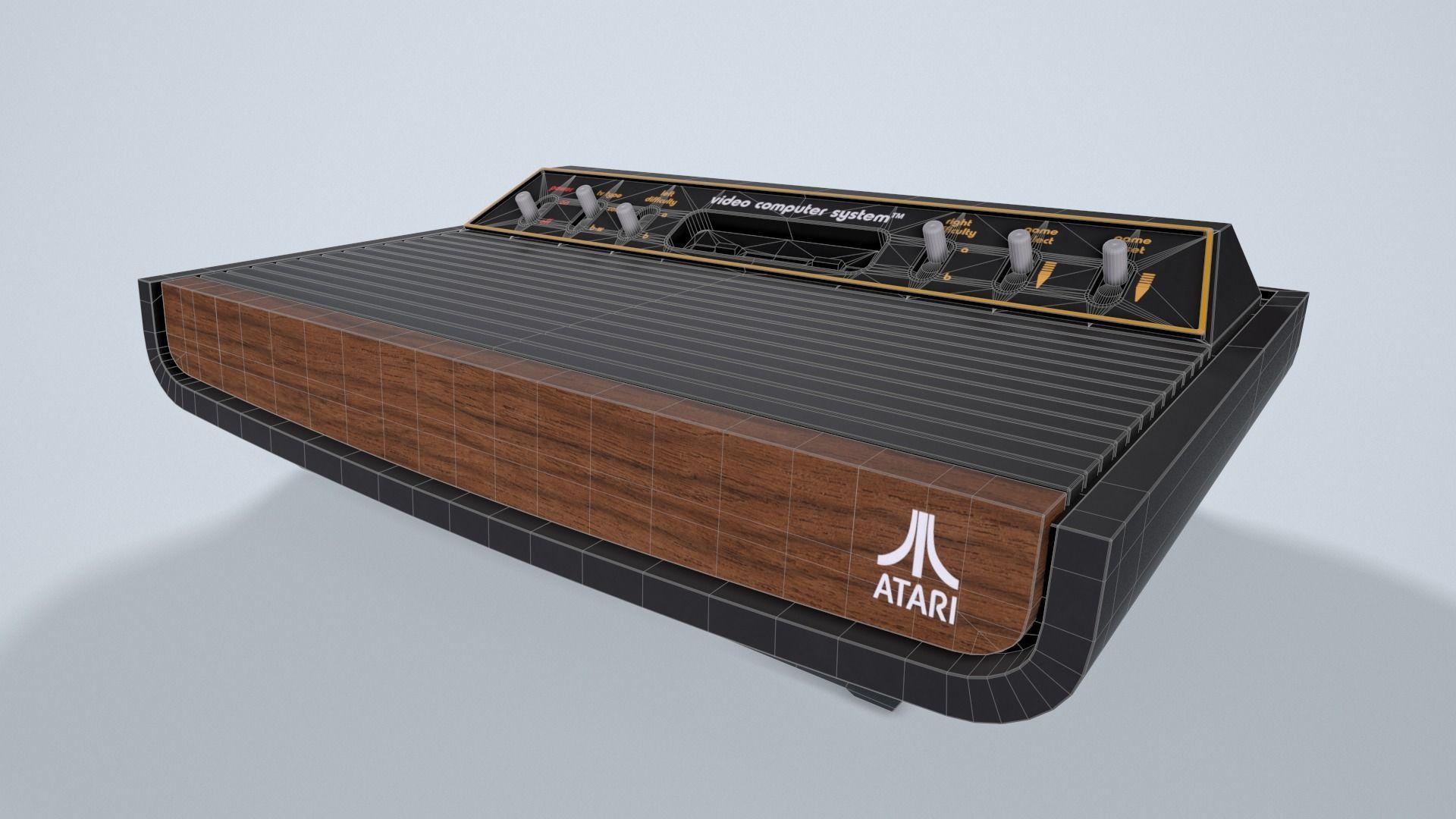Atari 2600 Low-poly 3D model_15