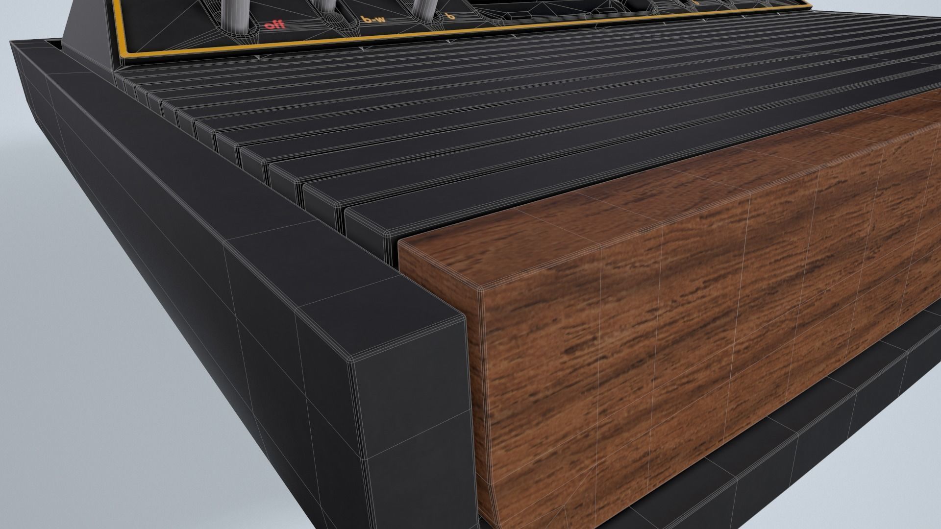 Atari 2600 Low-poly 3D model_10