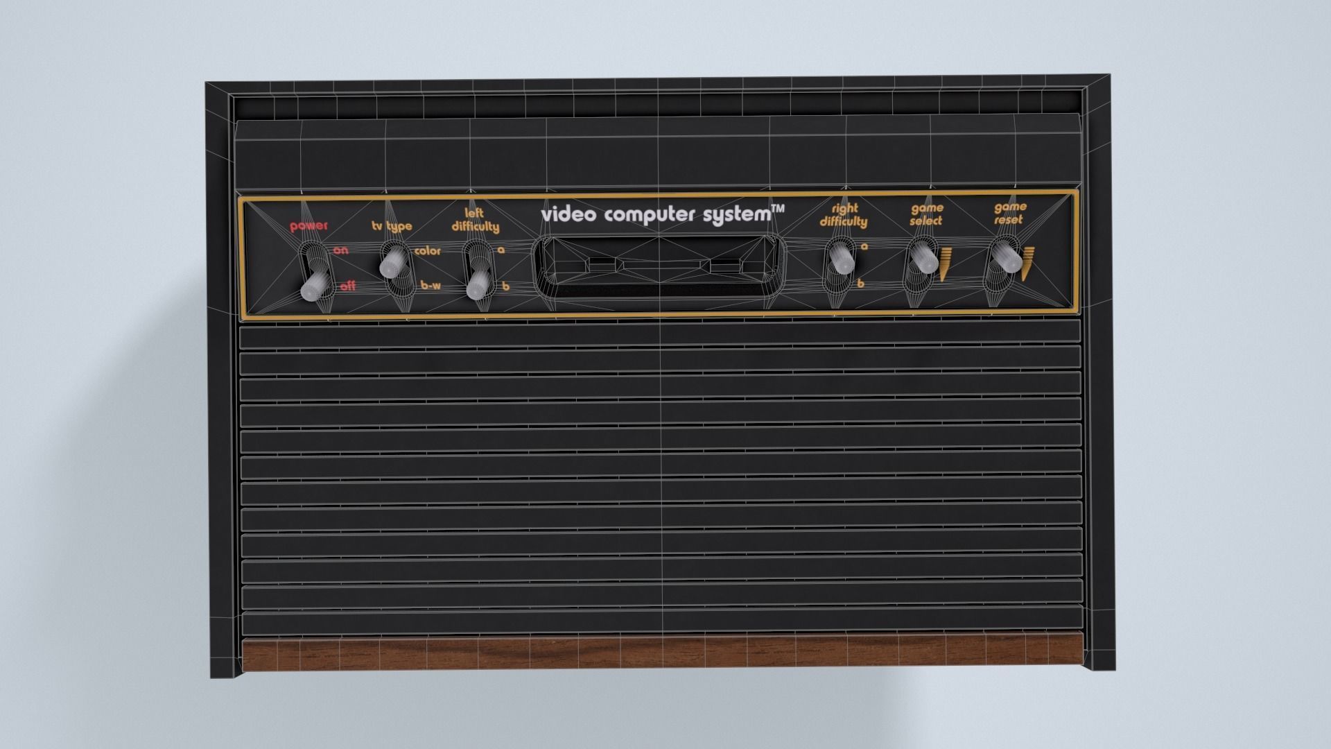 Atari 2600 Low-poly 3D model_13