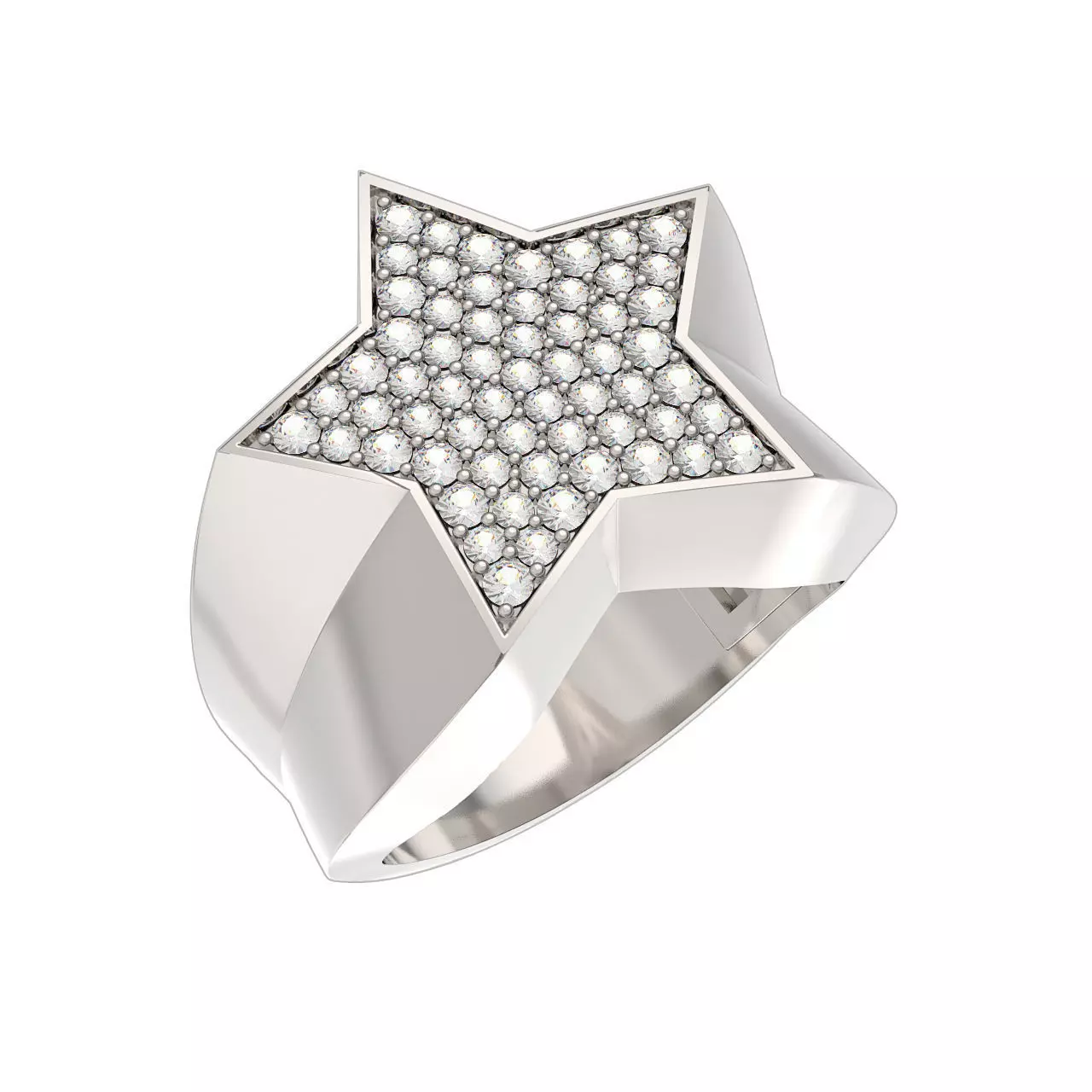 N204 Star ring 3D print model_0