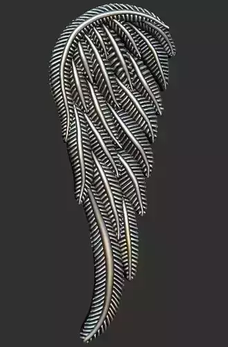 The wing of a fallen angel pendant