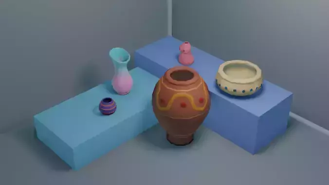 Pot set 3 vase