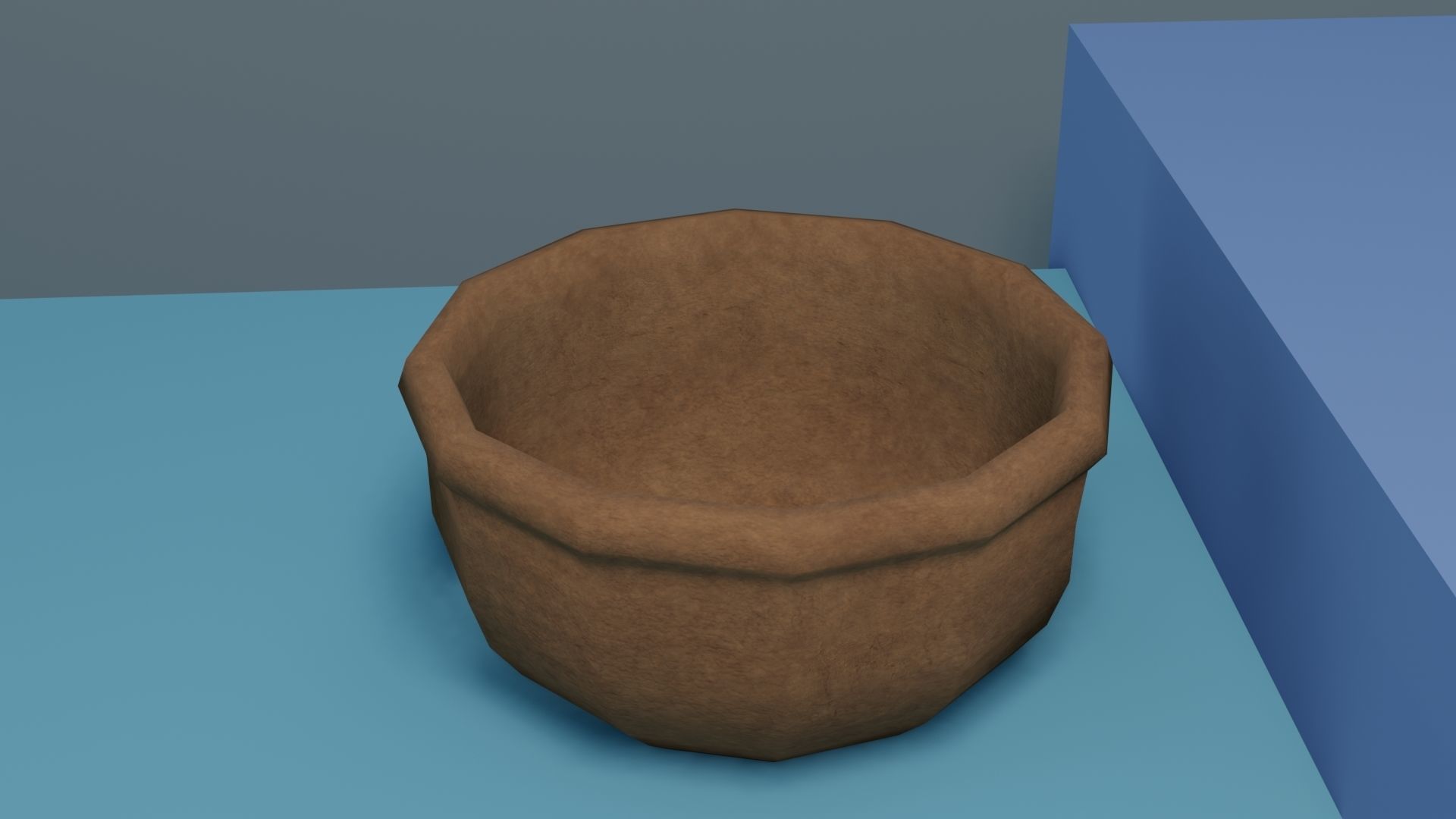 Pot set 4 vase Low-poly 3D model_4