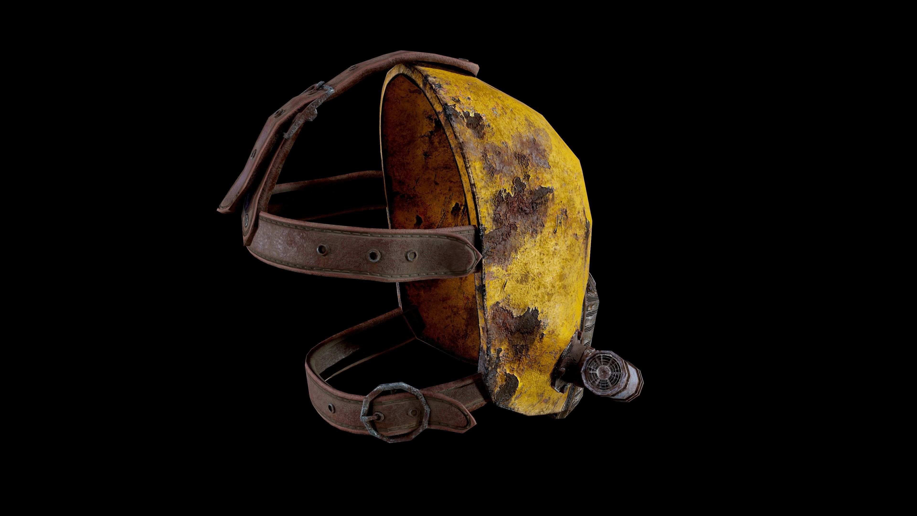 Post apocalyptic Mask2 Low-poly 3D model_6