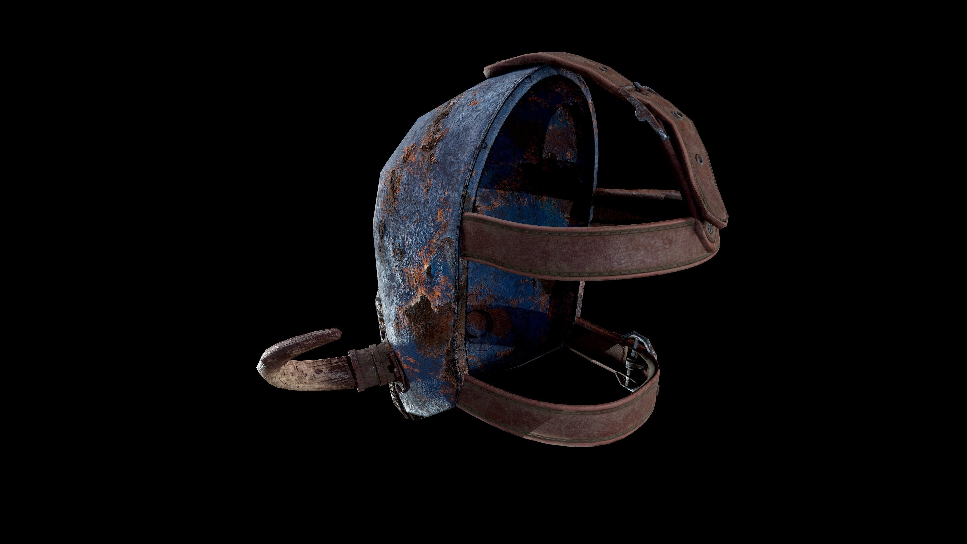 Post apocalyptic Mask2 Low-poly 3D model_15