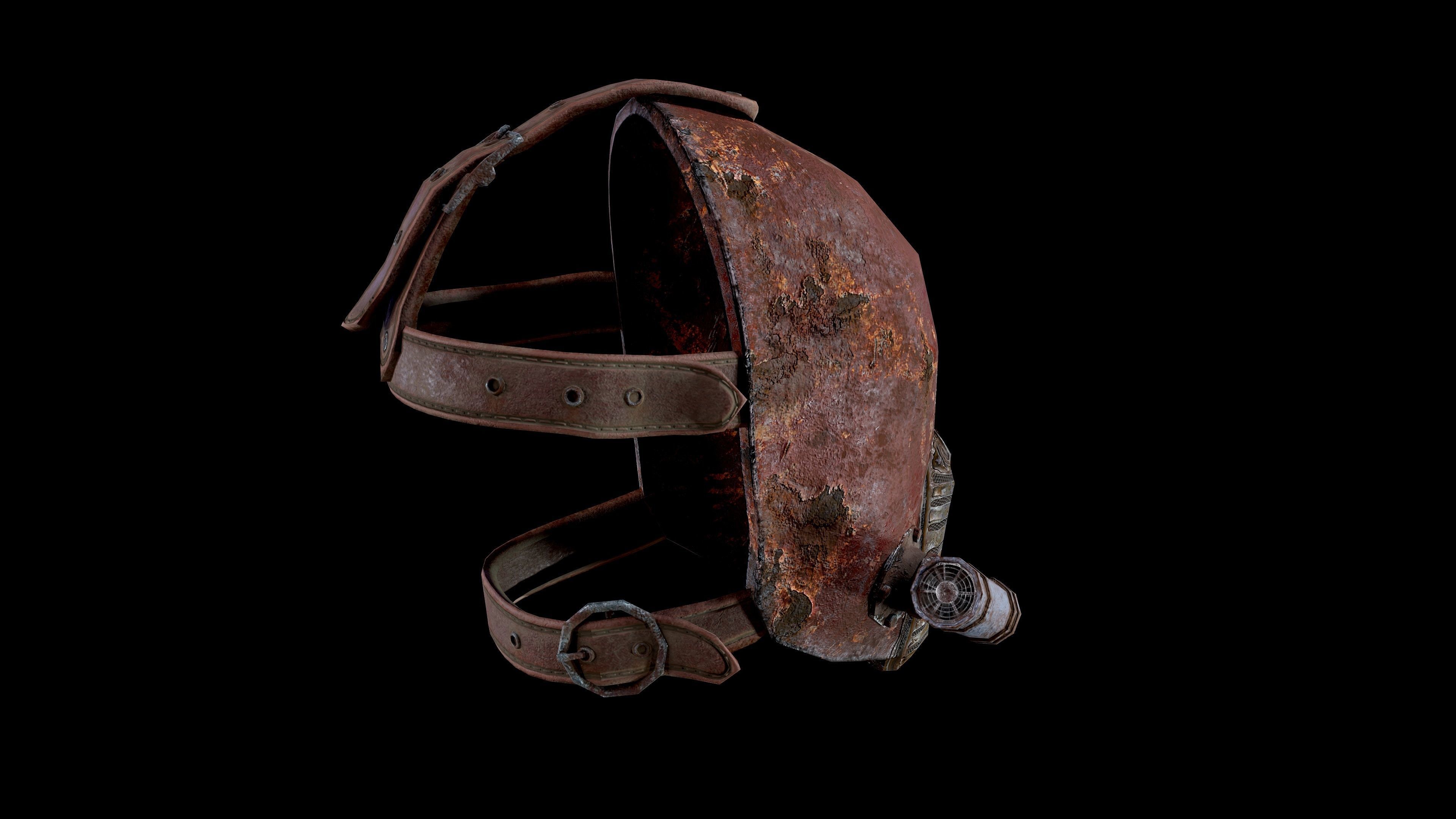 Post apocalyptic Mask2 Low-poly 3D model_21