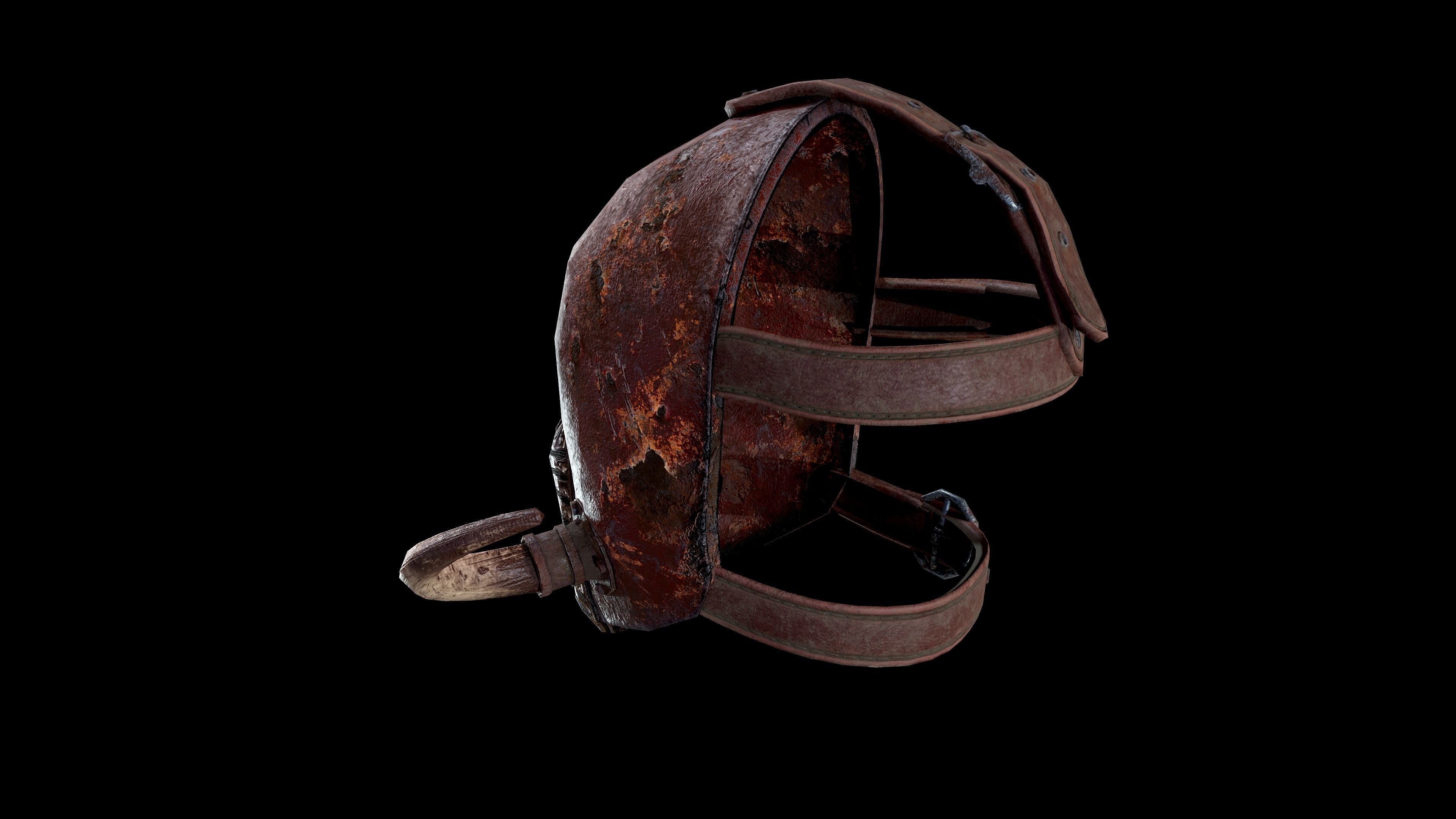 Post apocalyptic Mask2 Low-poly 3D model_20