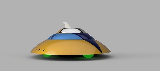 Ovterre toy spaceship Free 3D print model