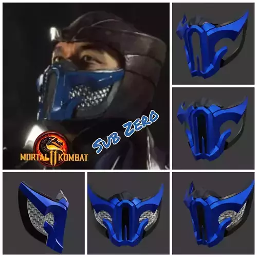 Sub Zero mask from Mortal Kombat 11 - Seeker of Mythologies