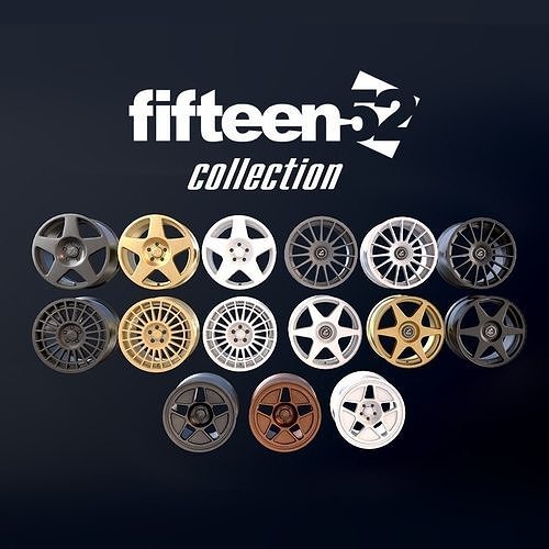 Wheels Fifteen52 collection Low-poly 3D model