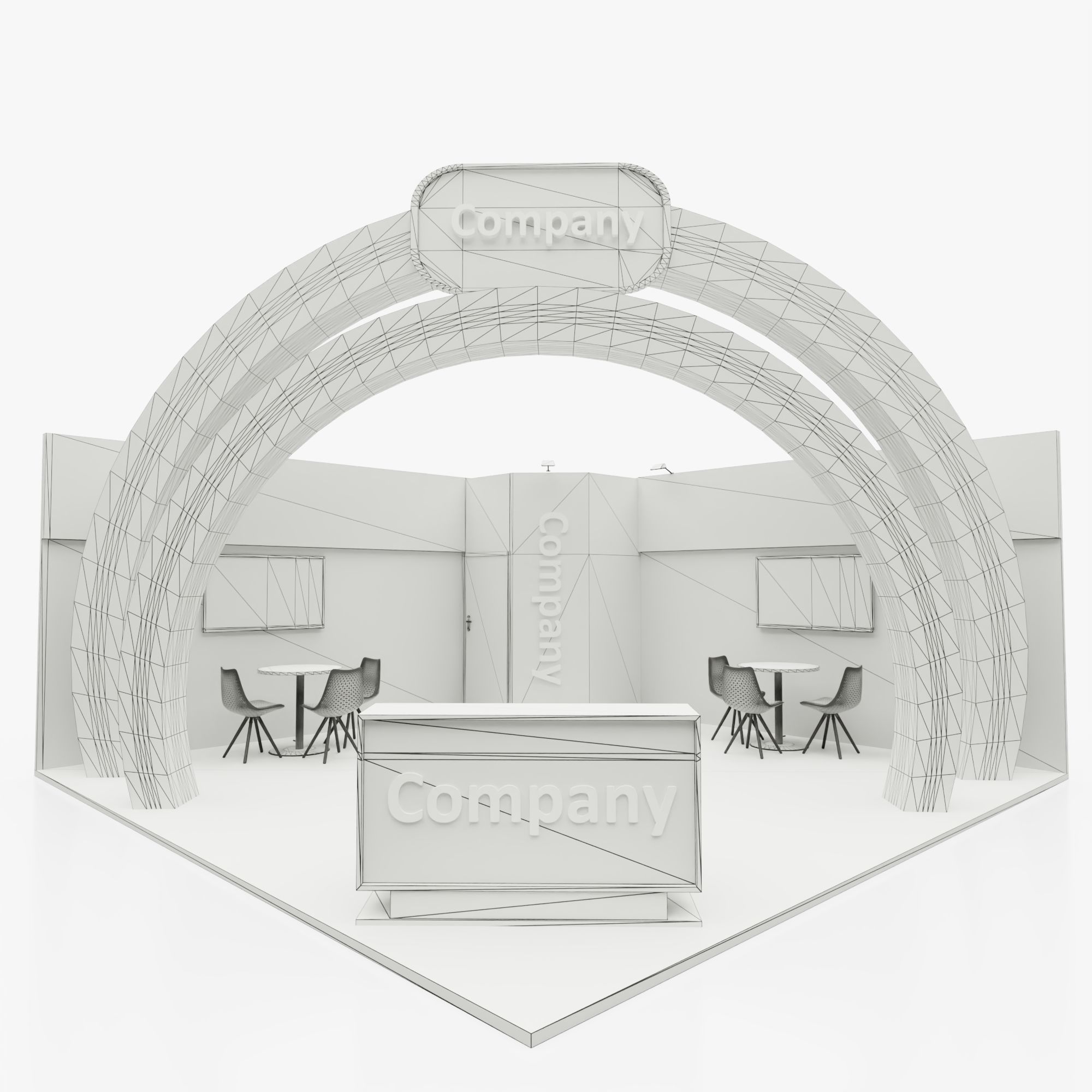 Exhibition stand 2 3D model_6