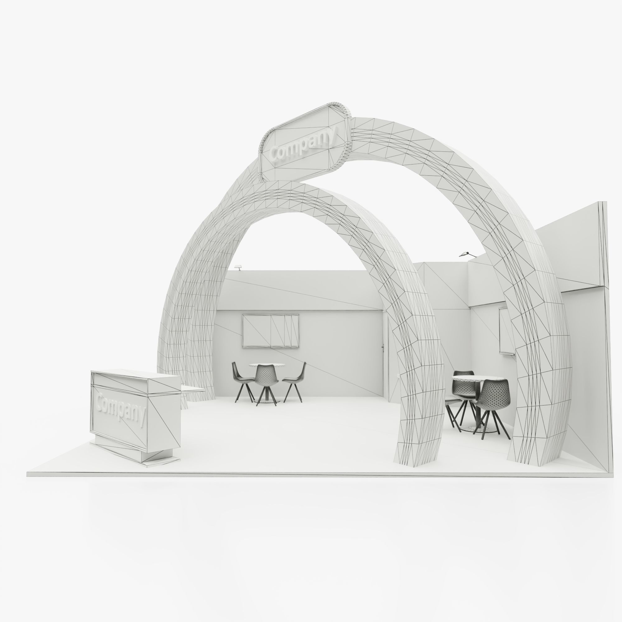 Exhibition stand 2 3D model_8