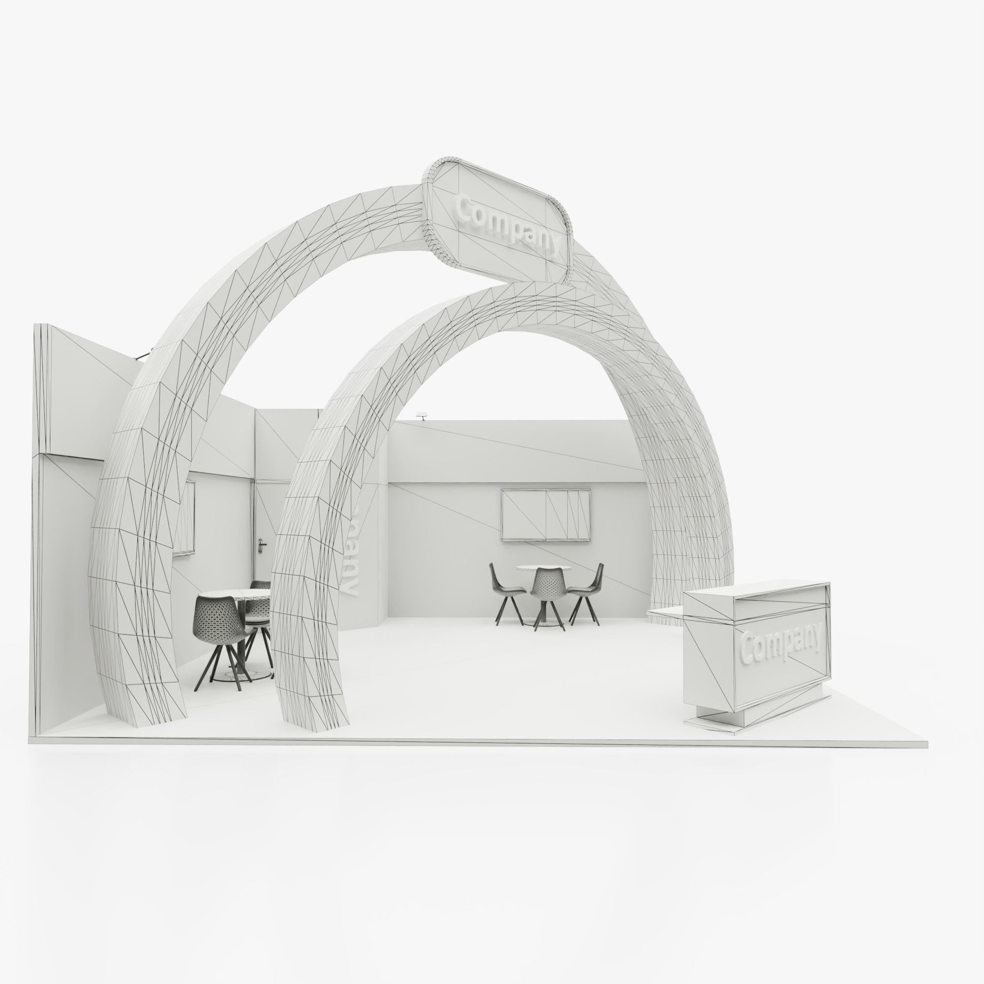 Exhibition stand 2 3D model_7