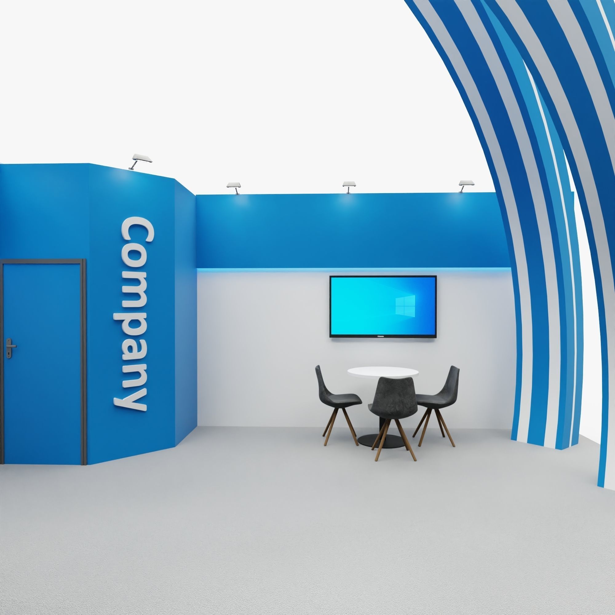 Exhibition stand 2 3D model_4