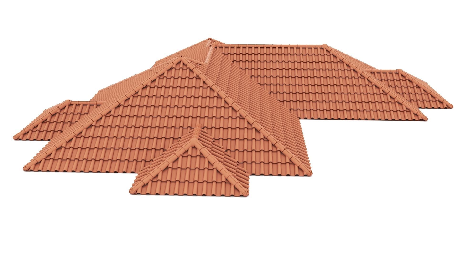 Roman Roof Tile 3D model_1