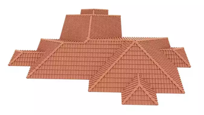 Roman Roof Tile 3D model