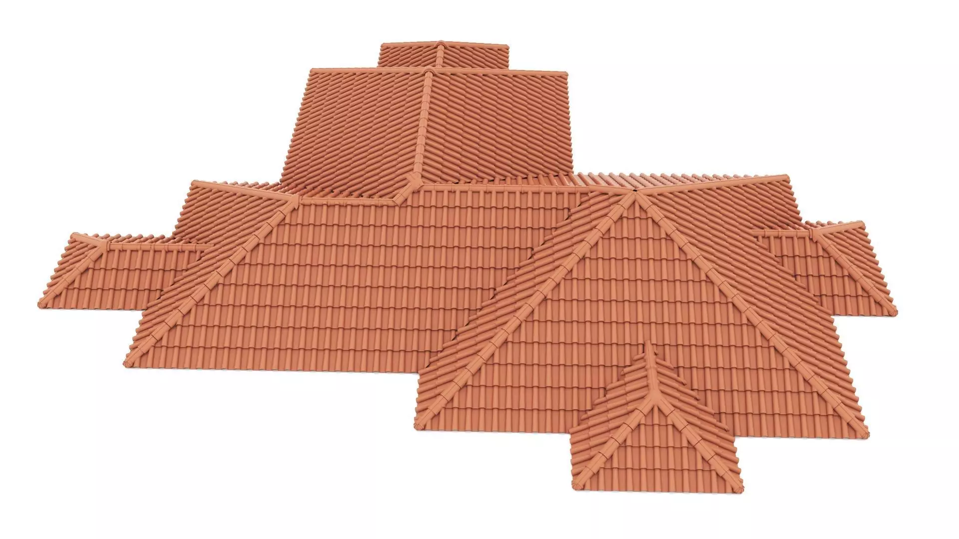 Roman Roof Tile 3D model_0