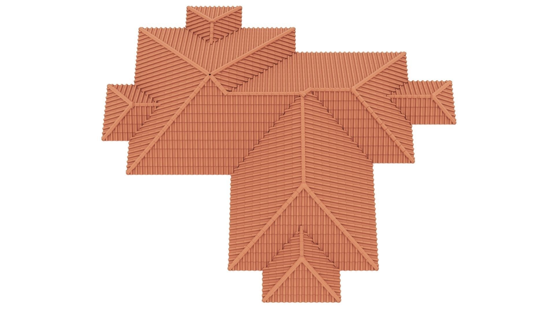 Roman Roof Tile 3D model_3