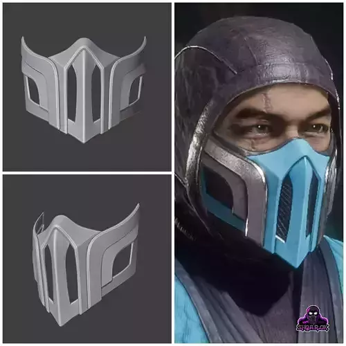 Sub Zero mask from Mortal Kombat 11 - Enemy of Shirai Ryu 3D print model