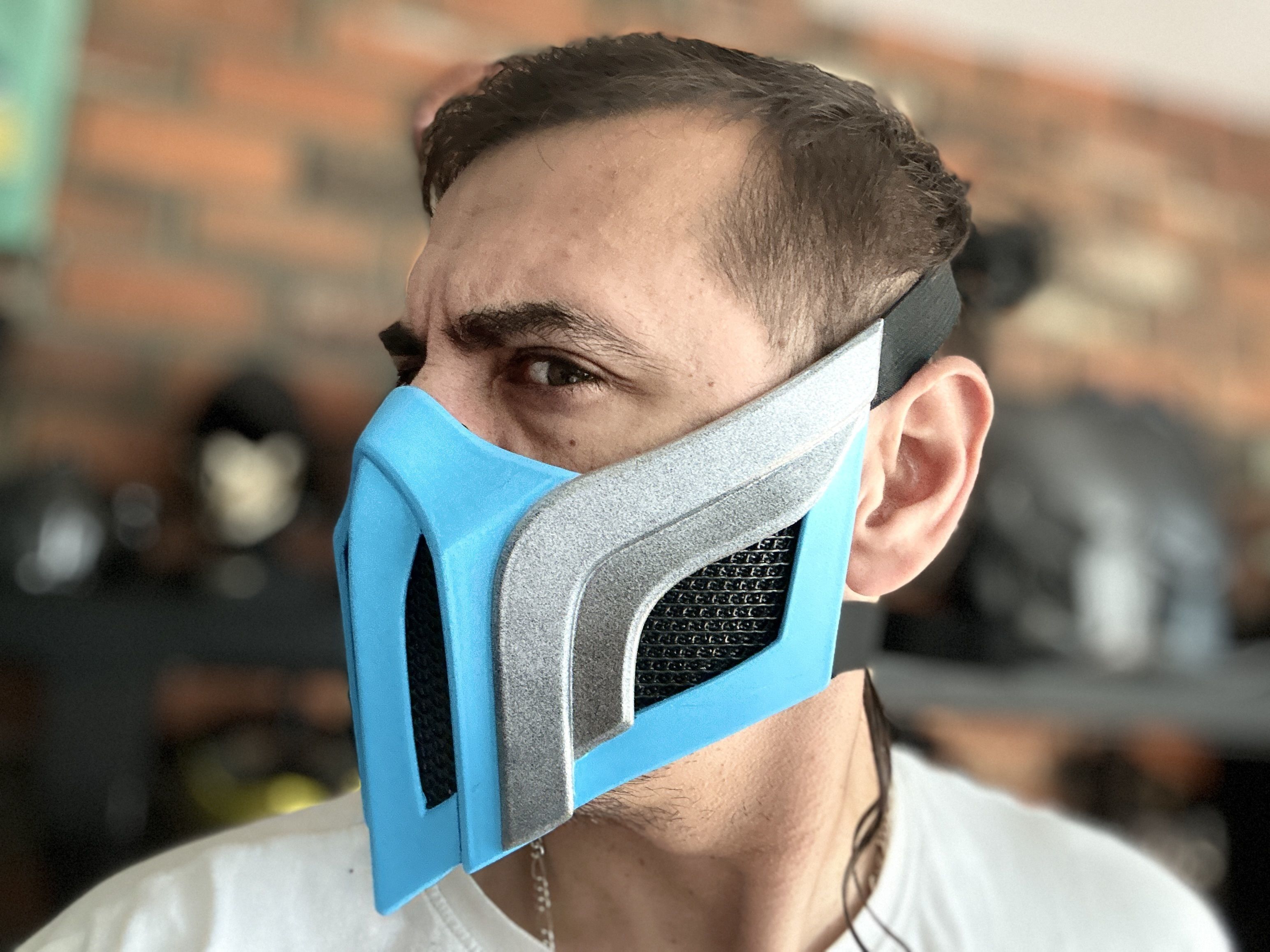 Sub Zero mask from Mortal Kombat 11 - Enemy of Shirai Ryu 3D print model_2