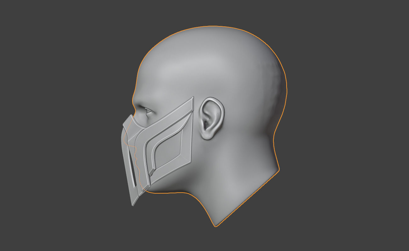 Sub Zero mask from Mortal Kombat 11 - Enemy of Shirai Ryu 3D print model_6