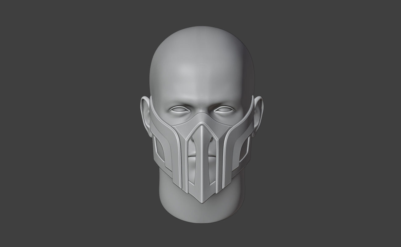 Sub Zero mask from Mortal Kombat 11 - Enemy of Shirai Ryu 3D print model_5